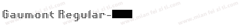 Gaumont Regular字体转换